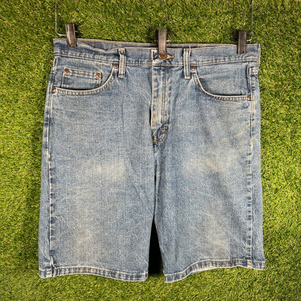 Wrangler Mens Relaxed Fit Denim Shorts Blue Size 34 100%‎ Cotton 606W4MS